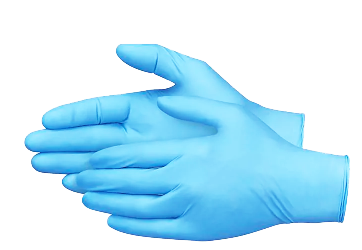 Nitrile examination gloves